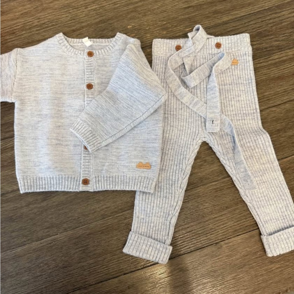 Souris Mini baby boy knit winter outfit